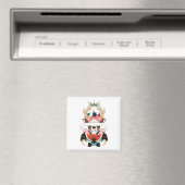 カナブンとスイカ(リメイク) マグネット (インサイチュ (食洗機))
