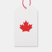 カナメリーダ国旗のカエデの葉クリスマスツリー ギフトタグ (裏面)