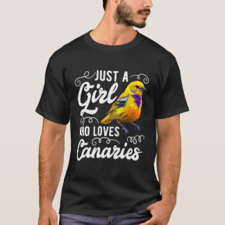 カナリアが鳥を歌うのが大好きな人 Tシャツ