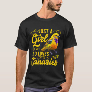 カナリアが鳥を歌うのが大好きな人 Tシャツ