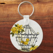 カナリアとダフォディル キーホルダー (正面)