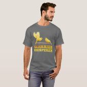 カナリアのささやき手 ヴィンテージ風カナリア愛好家デザイン Tシャツ (正面フル)