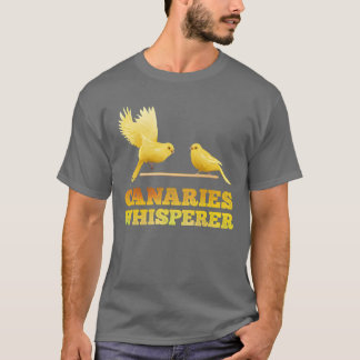 カナリアのささやき手 ヴィンテージ風カナリア愛好家デザイン Tシャツ