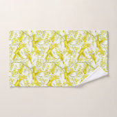 カナリアの黄色い鳥 バスタオルセット (ハンドタオル)