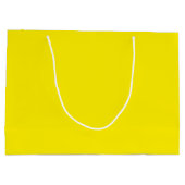 カナリアイエロー大抱き枕 – 光沢 ラージペーパーバッグ (裏面)