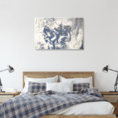 カナリア島の地域の雲の渦 キャンバスプリント (インサイチュ (寝室))