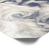 カナリア島の地域の雲の渦 フォトプリント            (角)