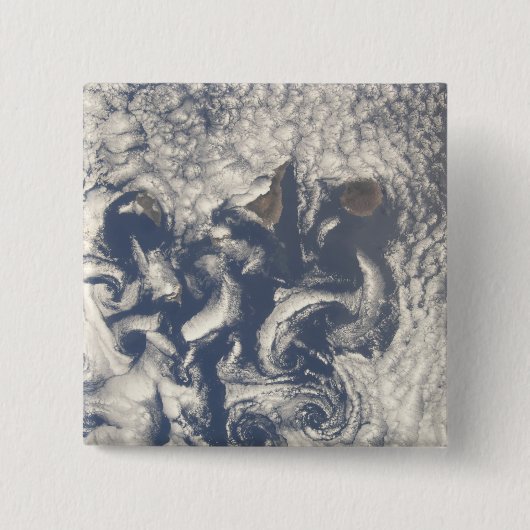 カナリア島の地域の雲の渦 缶バッジ (正面)