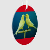 カナリア色のクリスマスツリーのオーナメント オーナメント (正面)