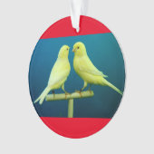 カナリア色のクリスマスツリーのオーナメント オーナメント (正面)