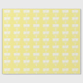 カナリア色の芸術および技術のトンボ ラッピングペーパー (フラット)