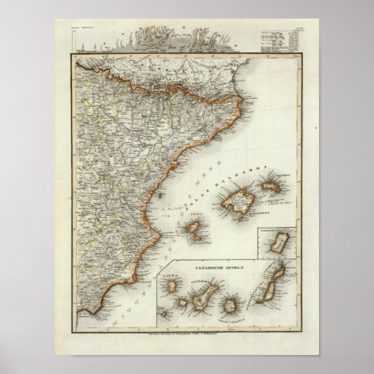 カナリア諸島の山河 ポスター (正面)