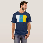カナリア諸島の旗のTシャツ Tシャツ (正面フル)