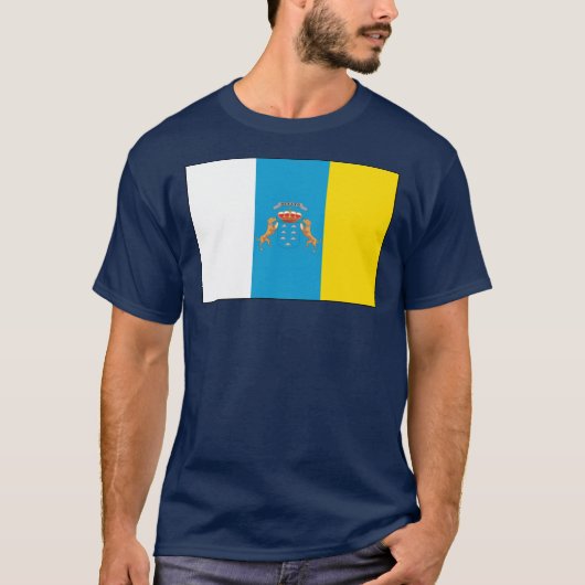 カナリア諸島の旗のTシャツ Tシャツ (正面)