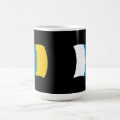 カナリア諸島の旗マグ コーヒーマグカップ (中央)