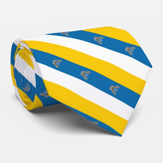 カナリア諸島の旗 ネクタイ (ロール)