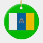 カナリア諸島のCutomのクリスマスのオーナメント セラミックオーナメント (裏面)