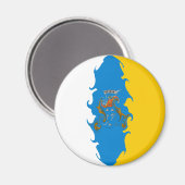 カナリア諸島ニャリー国旗 マグネット (正面/裏面)