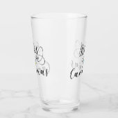 カナリア諸島国旗のハート タンブラーグラス (左)