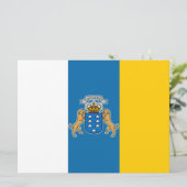 カナリア諸島国旗（カナリア諸島） （カナリア、スペイン） カード (スタンド正面)
