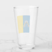 カナリア諸島国旗（カナリア諸島） （カナリア、スペイン） タンブラーグラス (裏面)