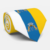 カナリア諸島国旗（カナリア諸島） （カナリア、スペイン） ネクタイ (ロール)