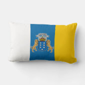 カナリア諸島国旗（カナリア諸島） （カナリア、スペイン） ランバークッション (裏面)