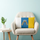 カナリア諸島国旗（カナリア諸島） （カナリア、スペイン） ランバークッション (椅子)