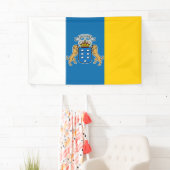 カナリア諸島国旗（カナリア諸島） （カナリア、スペイン） 横断幕 (インサイチュ)