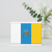 カナリア諸島国旗 ポストカード (スタンド正面)