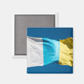 カナリア諸島国旗 マグネット (正面/裏面)