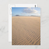 カナリア諸島，コラーレホ島，フエルテヴェンチュラ島の砂丘 ポストカード (正面/裏面)