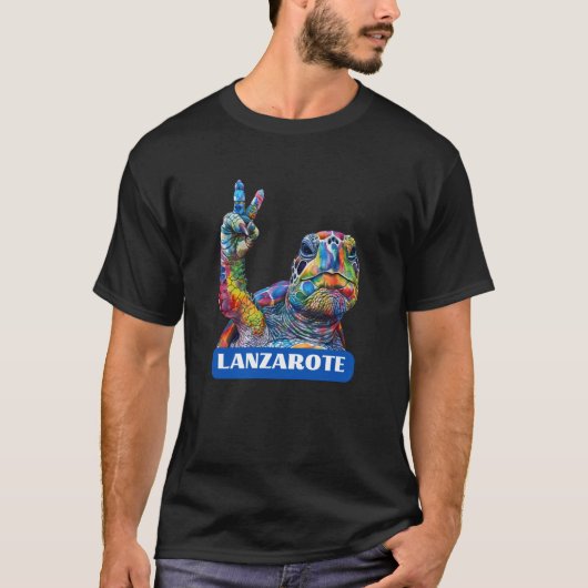 カナリア諸島 ランサローテ島 Tシャツ (正面)