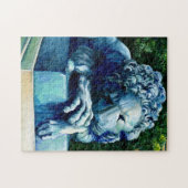 カナリア食べの猫 ジグソーパズル (横)