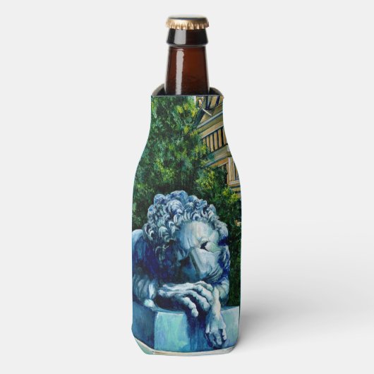 カナリア食べの猫 ボトルクーラー (ボトル正面)