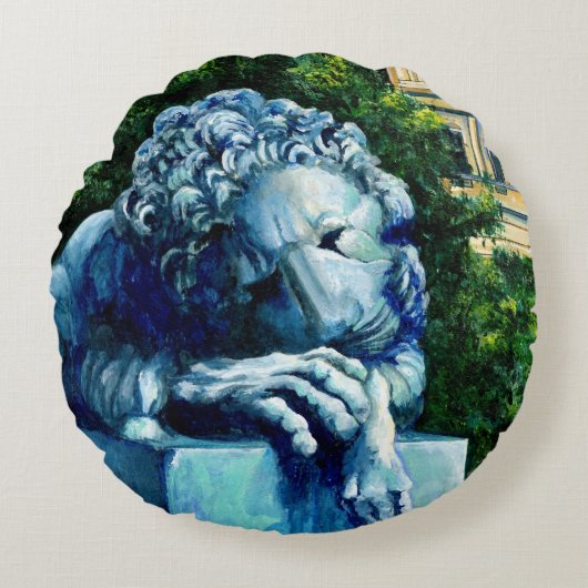 カナリア食べド・ワシントンDC ラウンドクッション (正面)