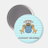 カナリア高品質諸島コート・オブ・アームズ マグネット (正面/裏面)