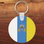 カナリア高品質諸島国旗 キーホルダー (正面)