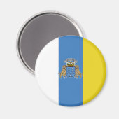 カナリア高品質諸島国旗 マグネット (正面/裏面)