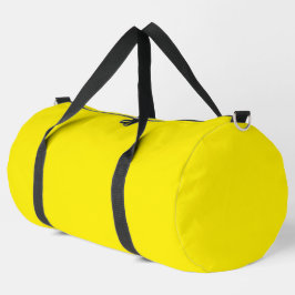 カナリア黄無地の色 ダッフルバッグ