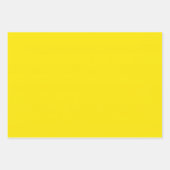 カナリア黄無地の色 ラッピングペーパーシート (正面2)