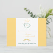 カナリア – rsvpカード 招待状 (スタンド正面)