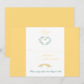 カナリア – rsvpカード 招待状 (正面/裏面)