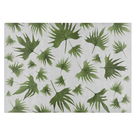 カナリーつる植物葉 カッティングボード (正面)