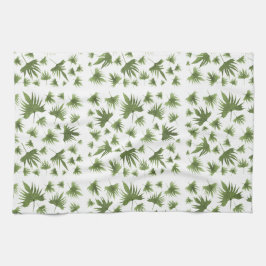 カナリーつる植物葉 キッチンタオル