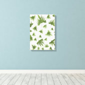 カナリーつる植物葉 キャンバスプリント (インサイチュ (ウッドフロア))