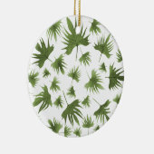 カナリーつる植物葉 セラミックオーナメント (右)