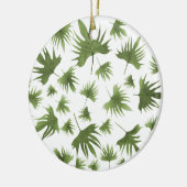 カナリーつる植物葉 セラミックオーナメント (左)