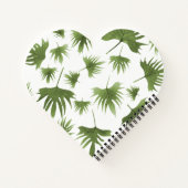 カナリーつる植物葉 ノートブック (裏面)