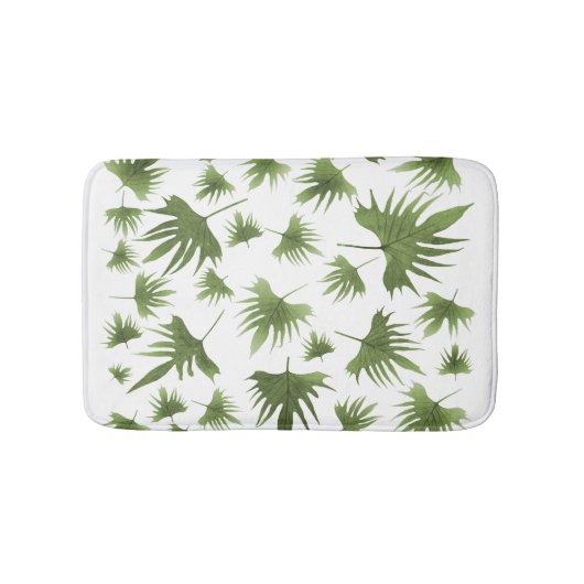 カナリーつる植物葉 バスマット (正面)